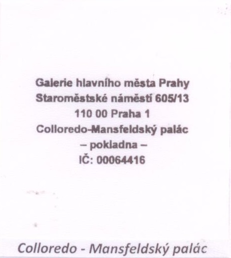 Praha - Galerie hl. m. Prahy (Colloredo-Mansfeldský palác)