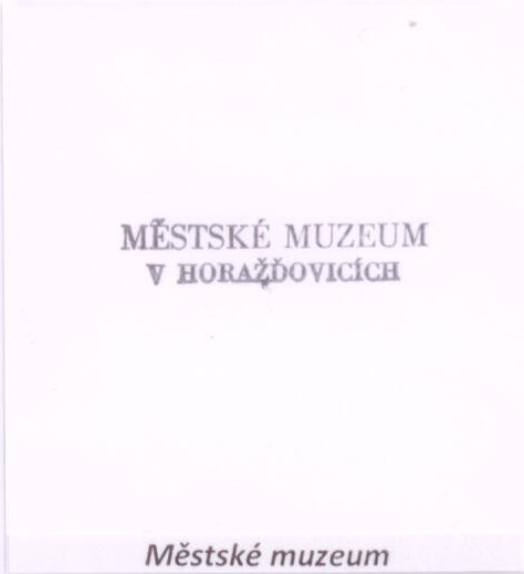 Horažďovice - Městské muzeum 2